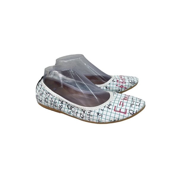 Goby Math Science Novelty Print Slip On Ballet Flats Shoes Womens size 39 US 8.5 - Picture 1 of 10